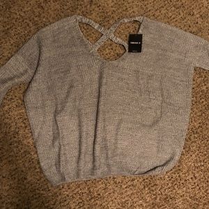 Light gray knit sweater